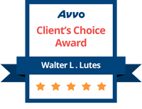 Avvo Client's Choice Award badge | Walter L. Lutes